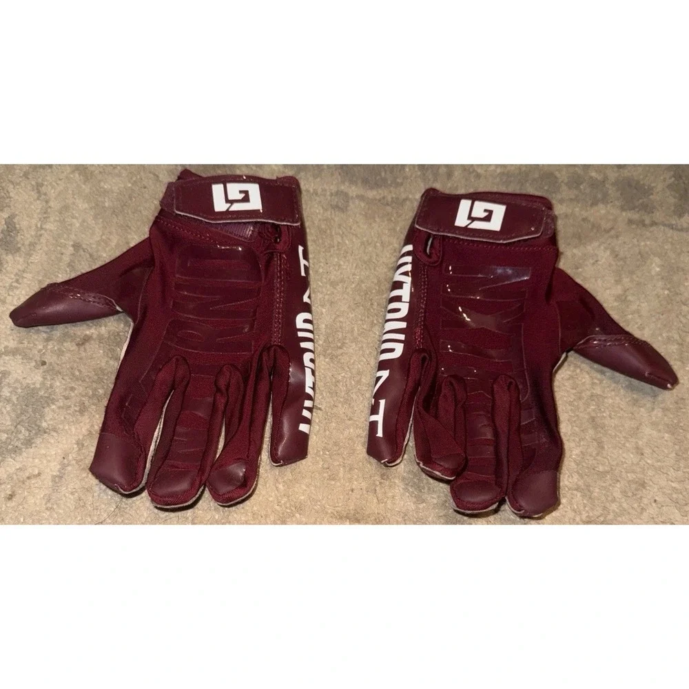 NXTRND Crimson Football Gloves‎ Size Medium Youth